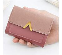 CWLPSL Portafoglio da Donna Semplice, Portafoglio Corto di Grande capacità, Porta Carte Piccolo per Studenti, Porta Monete, Piccola Borsa (B, 11,5x9x2CM)