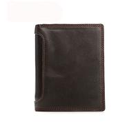 CWLPSL Portafoglio da Uomo 1 Pezzo Portafoglio Orizzontale retrò Portafoglio Casual da Lavoro Portafoglio Corto (A, 12 * 10 * 2 cm)