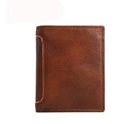 CWLPSL Portafoglio da Uomo 1 Pezzo Portafoglio Orizzontale retrò Portafoglio Casual da Lavoro Portafoglio Corto (A, 12 * 10 * 2 cm)