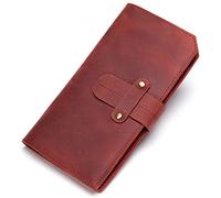 CWLPSL Portafoglio da Uomo Lungo in Pelle con Pochette, Borsa da Viaggio, Porta Carte di Credito (Colore: Nero, Dimensioni: 16,5 * 1,5 * 8,5 cm)
