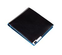 CWLPSL Portafoglio da Uomo Sottile e Sottile, Lungo, da Uomo, da Lavoro, Pochette, Portamonete, Porta Carte (Nero, 12 cm*10 cm*1 cm)