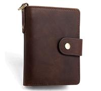 CWLPSL Portafoglio di Sicurezza con Protezione RFID in Pelle da Uomo (Colore: Marrone, Dimensioni: 12 * 3 * 9 cm)