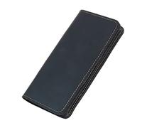 CWLPSL Portafoglio Lungo da Uomo Fatto a Mano, retrò, con Pochette Multi-Carta, Grande capacità, Portafoglio da Lavoro (Colore: D, Dimensioni: 17 * 9 * 2 cm)