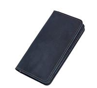 CWLPSL Portafoglio Lungo da Uomo Fatto a Mano, retrò, con Pochette Multi-Carta, Grande capacità, Portafoglio da Lavoro (Colore: D, Dimensioni: 17 * 9 * 2 cm)
