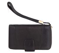 CWLPSL Portafoglio Lungo da Uomo in Pelle con Pochette, Porta passaporto da Viaggio, Porta Cellulare, Porta Carte di Credito (Colore: Marrone, Dimensioni: 18 * 4 * 10,5 cm)