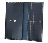 CWLPSL Portafoglio Lungo da Uomo in Vera Pelle, Portafogli Multi-Carta, Porta Carte retrò (Colore: Marrone, Dimensioni: 10,5 * 19 cm)