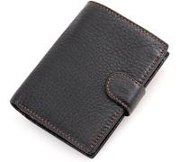 CWLPSL Portafoglio Multi-Carta da Uomo retrò di Grande capacità, Fatto a Mano, 1 Pezzo (Colore: Nero, Dimensioni: 13 * 10 cm)