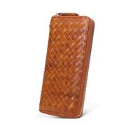 CWLPSL Portafoglio Resistente, Pochette Multi-Posizione, Portafoglio Sottile per Uomo, Portafoglio Sicuro in Pelle con Scomparti per Carte (A)