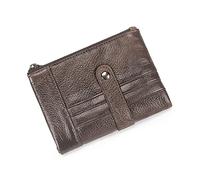CWLPSL Portafoglio retrò da Uomo, Portafoglio Corto, Porta Carte con Cerniera, Porta patente, Porta Monete Multi-Carta (A, 13 * 10 cm)