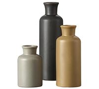 CWLWGO- VASE CERAMICA Set da 3 pezzi, piccoli vasi di fiori per decorazioni per la casa, decorazione moderna della fattoria, soggiorno, scaffale da tavola, centrotavola, decorazioni per camino e