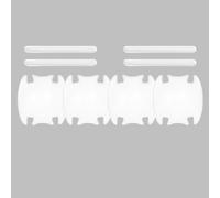 CWMAD 8 Pezzi Pellicola Protettiva della Portiera Dell'auto Maniglia per Renault Arkana Austral Captur Clio Espace Duster Kadjar Koleos, Protezione AntiGraffio per Maniglia della Portiera