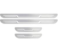 CWMBJD 4 Pezzi Acciaio Inox Battitacco per Auto per DS Spirit DS3 DS4 DS4S DS5 DS 5LS DS6 DS7, Protezione Portiere Auto in Plates Door Sill Anti-Graffio Accessori,Silver