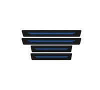 CWMBL 4 PezziAuto Adesivo Battitacco per VW Golf 8 MK8 GTI GTE GTD R 2020 2021 2022 2023 2024, Car Fibra Carbonio Battitacco Adesivi Auto Accessori Protezione Soglia della Porta,Blue