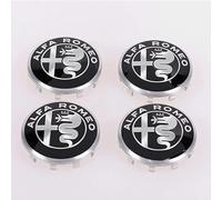 CWMFLI 4 Pezzi Tappi Coprimozzo Ruota Tappi centrali del mozzo dell'auto Coprimozzi per Alfa Romeo Mito 147 156 159 166 50mm, Copertura decorativa Centro ruota Accessori esterni