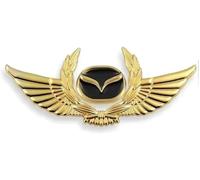 CWMLB 3D Metallo Stemmi Adesivo Auto per Mazda MX-5 Miata NA NB NC ND 1990-2019 2020 2021 2022 2023, Tronco Logo Adesivi Emblema Auto Distintivo Emblema Adesivo Adesivo per Auto in Metallo