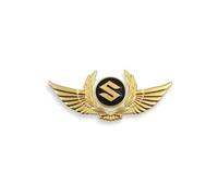 CWMLB 3D Metallo Stemmi Adesivo Auto per Suzuki Swift 2007-2011, Tronco Logo Adesivi Emblema Auto Distintivo Emblema Adesivo Adesivo per Auto in Metallo