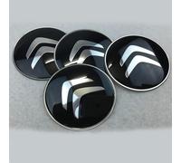 CWMLB Confezione da 4 Coprimozzi Ruota per Citroen 65mm,Coprimozzi Auto Adesivo Copricerchio Copertura Centrale Ruota Auto Adesivo Badge