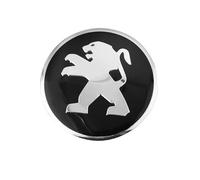 CWMLB Confezione da 4 Coprimozzi Ruota per Peugeot 207 208 407 508 2008 5008 107 56mm,Coprimozzi Auto Adesivo Copricerchio Copertura Centrale Ruota Auto Adesivo Badge