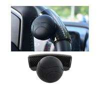 CWMMS Pomello del Volante per Auto per Fiat 500X 2014-2024, pomello Girevole per Volante Volante Auto Manopola Accessorio per Auto,Bla-CK