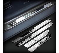 CWMQA 4 Pezzi Acciaio Inossidabile Auto Battitacco Soglia Porta per Volvo V40 2012 2013 2014 2015 2016 2017 2018 2019,Plates Anti Graffio Scuff Adesivi Decorativi Accessori
