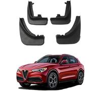 CWMQA Auto Parafanghi per Alfa Romeo Stelvio 2017-2024,Ruota Anteriore Posteriore Splash Senza Bisogno di Foratura Guardia Paraspruzzi Accessori