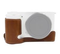 CWONCONGOIN Protezione Sostitutiva per Fotocamera Base a Mezza Custodia in Pelle PU da 1/4 di Pollice per Sony ZV-E10 / ZV-E10L