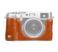 CWONCONGOIN Protezione Sostitutiva per Fotocamera Base a Mezza Custodia in Pelle PU da 1/4 di Pollice per for FUJIFILM X100V