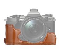 CWONCONGOIN Protezione Sostitutiva per Fotocamera Telecamera in Pelle PU a 1/4 di Pollice in Pelle PU Base Base Base per Olympus EM5 / EM5 Mark II