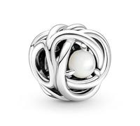 CWOne Designs Charm in argento Sterling con pietra portafortuna per braccialetti e collane Pandora, 7 x 10 x 1 cm, Argento sterling
