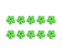 CWOQOCW 10 palline protettive in silicone per canne da pesca, multi-fori, fascette elastiche per fissare le sezioni della canna, prevenire danni alla guida durante viaggi e conservazione, (verde)