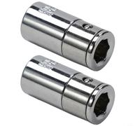 CWOQOCW 2PCS 1/4 Square Drive a 1/4 Hex per Impact Adapter Socket Cacciavite Bit Converter