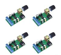 CWOQOCW 4 Pezzi TDA2822M Dual Channel Amp Board 18V A 12V DC Modulo Audio Jack 35Mm Manopola Volume Per Progetti Elettronica FAI DA TE