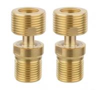 CWOQOCW Adattatore per rubinetto doccia girevole a 360°, in rame, con angolo eccentrico regolabile e piede riduttore curvo per montaggio a parete del bagno o della cucina (2 pezzi)