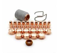 CWOQOCW Kit 23 ugelli elettrodi per torcia al plasma, PR0101, PD0101, PC0109, punte da 14 mm, guida a molla compatibile con materiali di consumo per saldatura A101