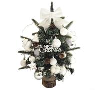 CWOQOCW Mini albero artificiale con il materiale d'imballaggio del corredo 45cm del PE di altezza dell'albero di Natale di DIY per l'esposizione della tavola dell'interno (D)