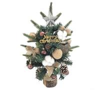 CWOQOCW Mini albero artificiale con materiale d'imballaggio del corredo 45Cm di altezza del PE del corredo dell'albero di Natale di DIY per l'esposizione della tavola
