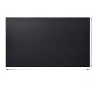 CWOQOCW Protezione in tessuto in fibra di vetro rivestita per barbecue, ignifugo e resistente al calore (nero, 91,4 x 165,2 cm)