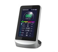 CWOQOCW Rilevatore d'aria multifunzionale abilitato WiFi interno del monitor della qualità dell'aria per il monitoraggio in tempo reale di PM2.5 CO HCHO TVOC per test di qualità dell'aria domestica