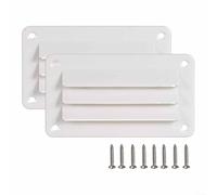 CWOQOCW Set di due feritoie per prese d'aria per camper, realizzate in robusto materiale ABS, ideali per prese d'aria a soffitto in bagno, uffici, cucine e barche con angoli arrotondati e ferramenta