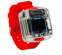 CWOQOCW Smart Voice Interaction Watch Development Board con personaggi personalizzabili e ricaricabile per STEM Education (rosso)