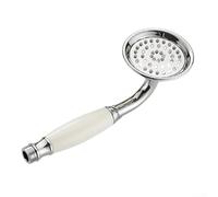 CWOQOCW Soffione doccia a mano in acciaio inox a risparmio idrico con funzione pioggia oro antico cromato nero apparecchio da bagno (cromato)
