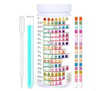 CWOQOCW Striscia 16 in 1 per test dell'acqua potabile, kit per test dell'acqua domestica con 16 funzioni principali per acqua potabile, test di qualità dell'acqua per piscine (50 pezzi)
