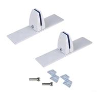CWOQOCW Supporto per pannello camino in metallo con bracci telescopici per staffa porta schermo stabile in lega di alluminio argento (bianco)