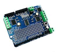CWOQOCW TB6612 Stepper Motor Driver Shield Per Arduino Boards, Interfaccia I2C per controllo PWM, 12A Per canale modulo motore CC, impilabile fino a 32 unità, Protezione termica per robotica,