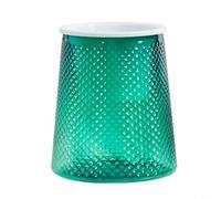 CWOQOCW Vaso per piante autoirrigante, vaso per fiori automatico, trasparente, auto-irrigante, per ufficio, per orchidee, viola africana, giglio della pace (verde 150#)