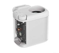 CWOQOCW Ventilatore ricaricabile con controllo continuo del vento e schermo digitale per lavoratori, escursionisti e attività all'aperto in estate (bianco)