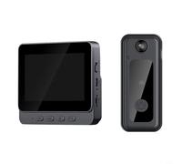 CWOQOCW Videocitofono wireless con schermo da 4,3 pollici, telecamera di sicurezza per telefono, compatibile con interconnessione, non c'è bisogno di Wi-Fi