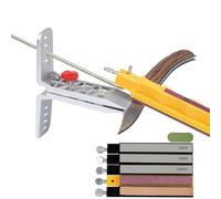 CWOVRS Sistema di affilatura per coltelli, affilacoltelli professionale ad angolo controllato, affilacoltelli da chef professionale, per interni ed esterni, 3 diamanti, 1 pietra ad acqua, 1 cinturino