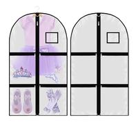 CWPFVQA 1 Pezzo Copertura Antipolvere per Abbigliamento per Bambini, Sacchetto Antipolvere per Abbigliamento in PVC, Borsa Pieghevole per Abbigliamento da Viaggio