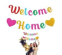 CWPFVQA 1 Pezzo di Decorazione per La Casa, Bandiera di Benvenuto A Casa, Decorazione per Feste, Banner per Decorazioni per Feste, Banner per Inaugurazione della Casa